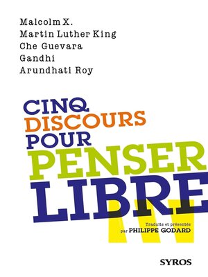 cover image of Cinq discours pour penser libre